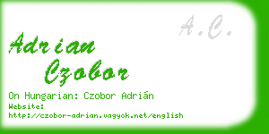 adrian czobor business card